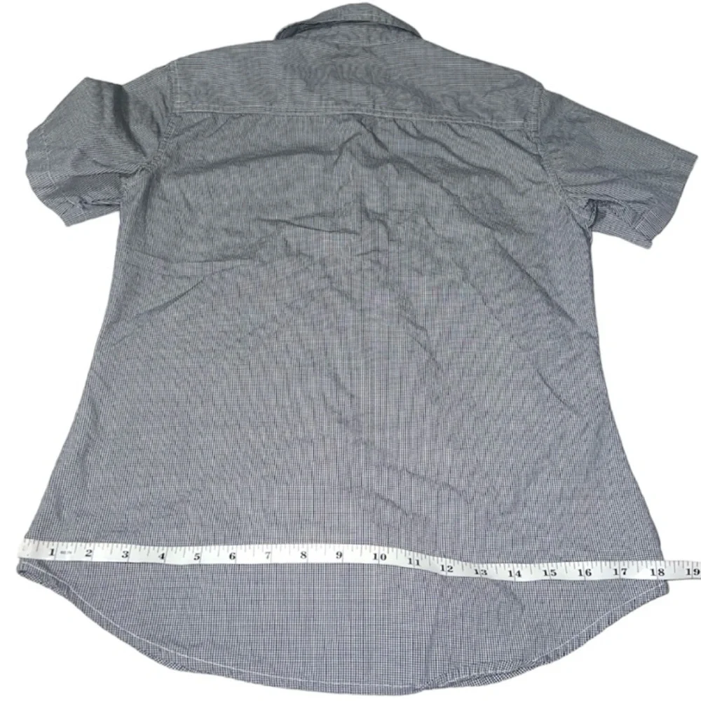 SOLD Ralph Lauren Polo Jeans Co. Short Sleeve Button Down Gingham Checked Top, S - Picture 6 of 15
